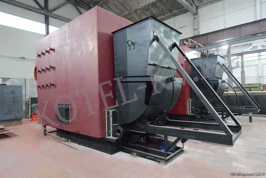 Водогрейный котел КВм с топкой ТШПМ Котел с топкой ТШПМ