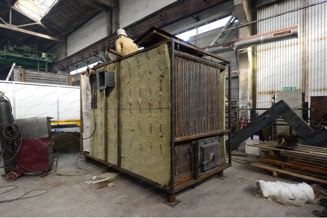 Угольный промышленный котел 1860 кВт - изготовление