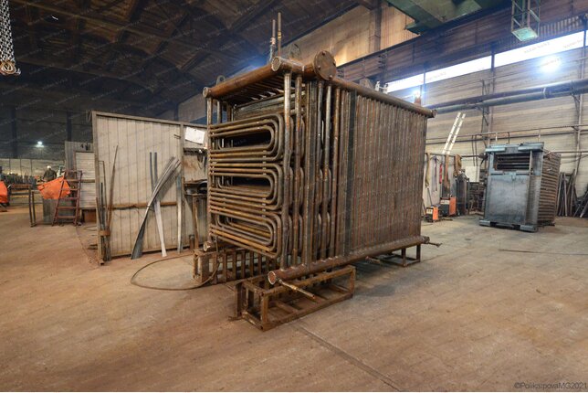 Котел 0.7 МВт на дровах - изготовление