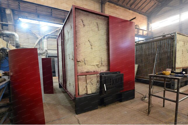 Твердотопливный промышленный котел 1000 кВт - изготовление