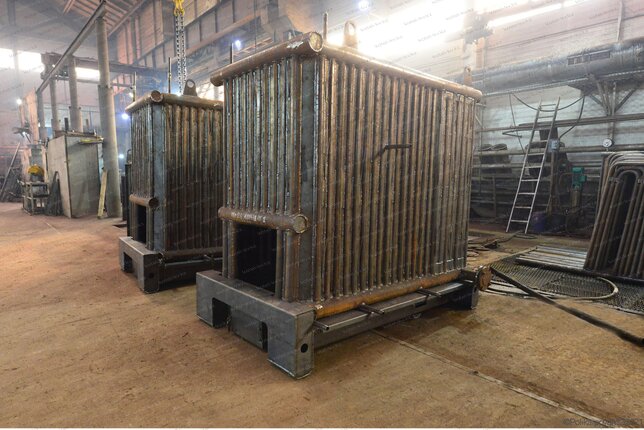 Твердотопливный промышленный котел 1250 кВт - изготовление