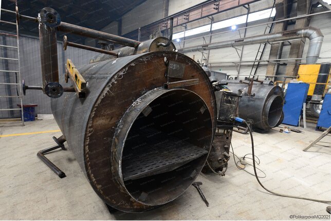 Угольный паровой котел 700 кг в час температура пара 115 С изготовление